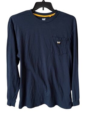 Caterpillar Men's Trademark Pocket Long Sleeve T-Shirt